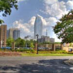 Charlotte skyline views in Uptown Charlotte
