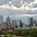 Charlotte NC Uptown Skyline View