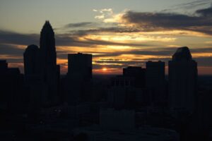 Sunset in Charlotte NC