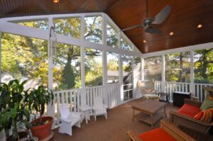 Midwood Screened porch on fabulous Onslow Home for Sale