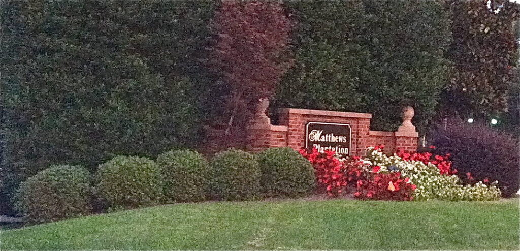 Homes for sale in south Charlotte in Matthews Plantation