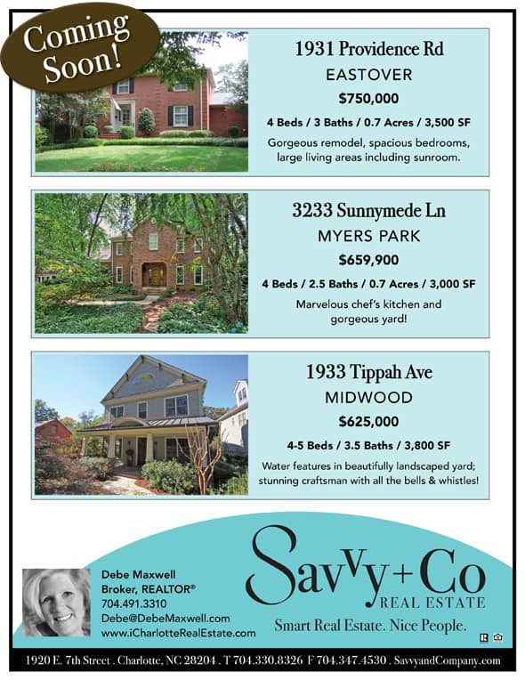 Myers Park, Eastover and Midwood Homes for Sale 