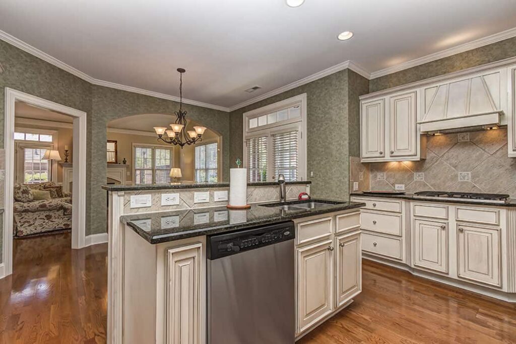 fabulous kitchen in South Charlotte townhome