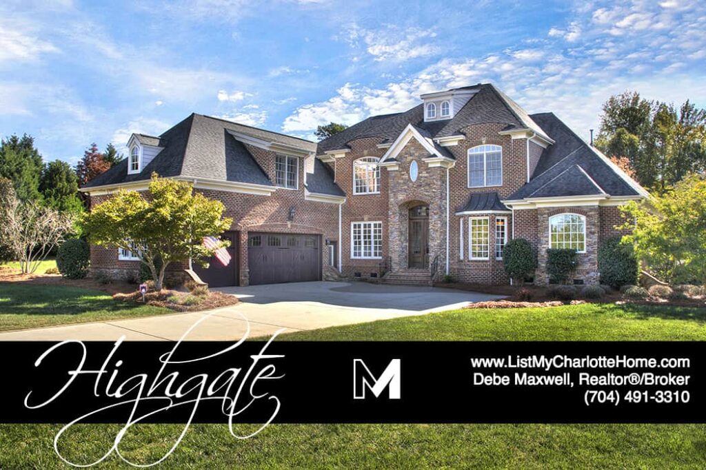 Highgate Luxury Neighborhood Weddington NC Charlotte NC Homes for
