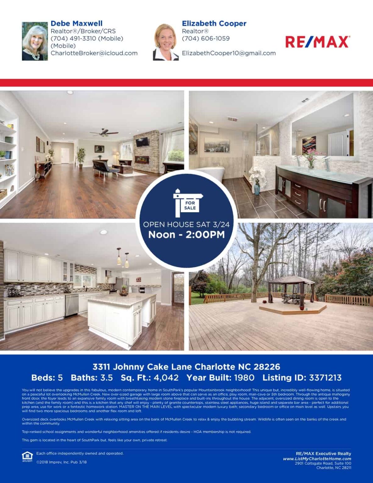 OPEN HOUSE 3311 Johnny Cake LN MOUNTAINBROOK (SouthPark