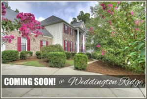 COMING SOON IN WEDDINGTON RIDGE