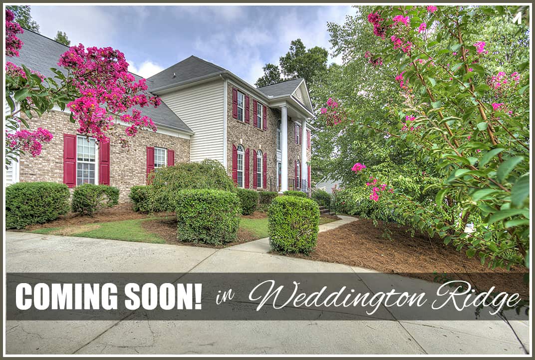 COMING SOON IN SOUTH CHARLOTTE’S WEDDINGTON RIDGE Charlotte NC Homes