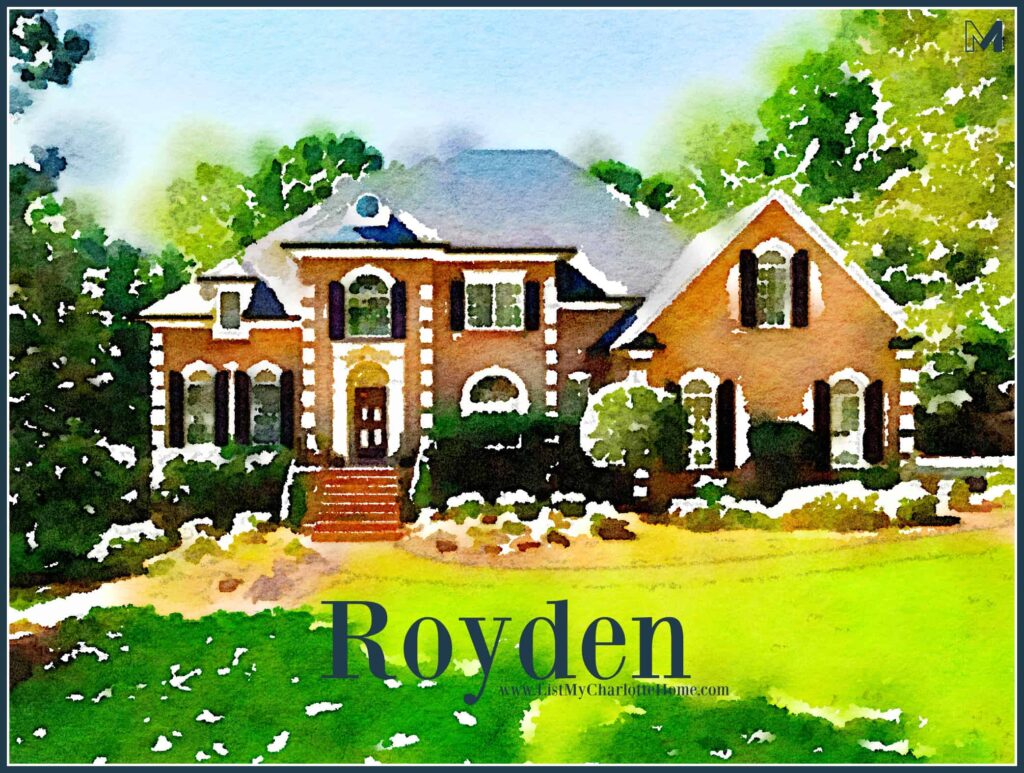Royden Neighborhood (SouthPark) Charlotte NC Homes for Sale By The